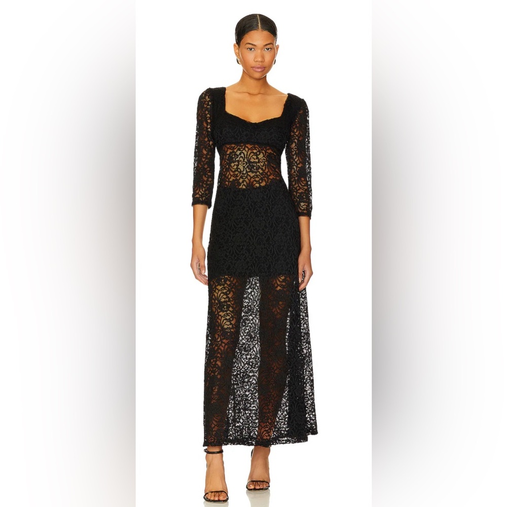 Free People Revolve Adored Maxi in Black Size S NWoT
